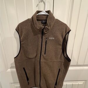 Solaris Men's Brown Fleece Vest